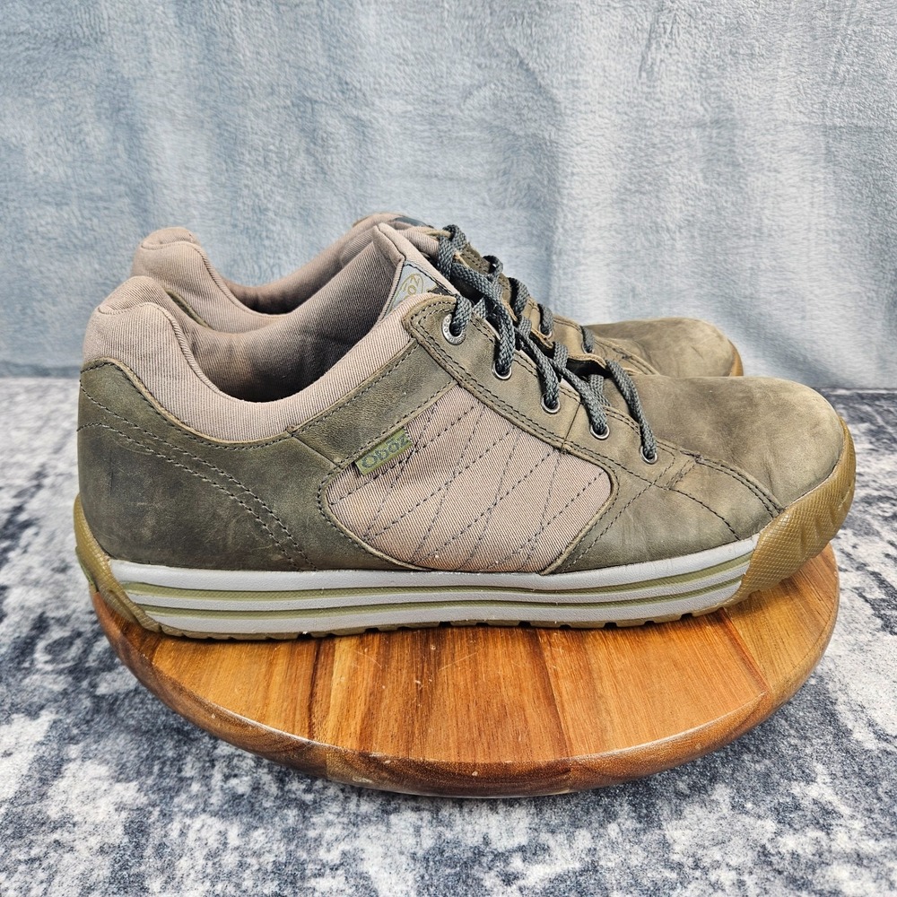 Oboz Mendenhall Shoes Mens Size 13 Brown Leather Hiking Walking Low Top Trail